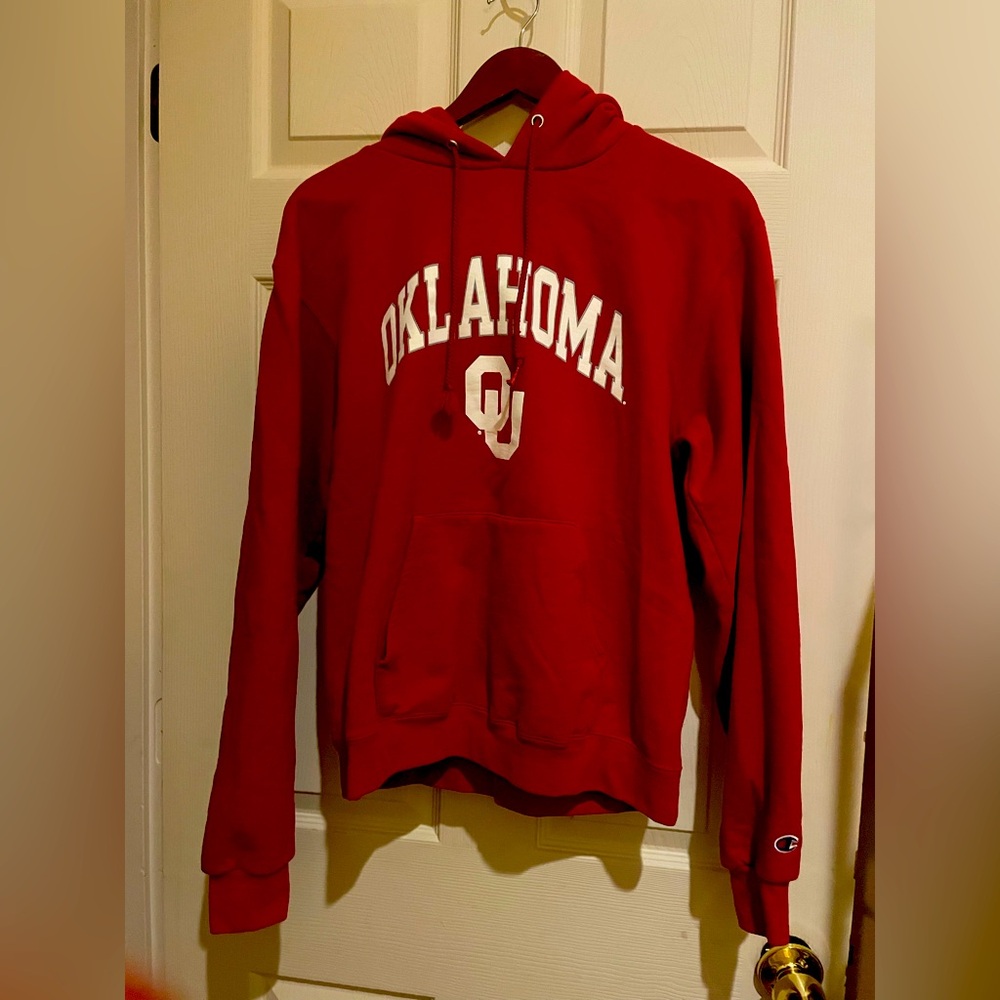 Youth champion, authentic athletic wear Oklahoma OU sweatshirt hoodie, -medium